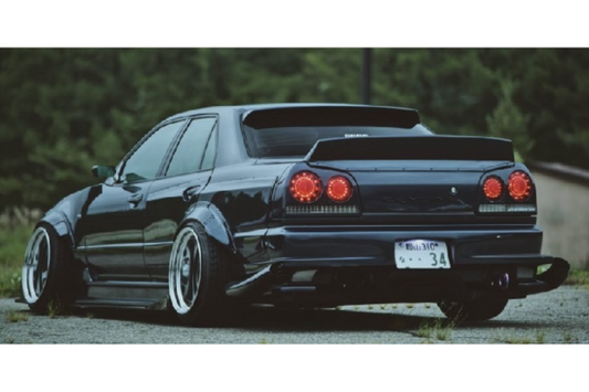 URAS TYPE-GT Rear Bumper - R34 SKYLINE 4Dr