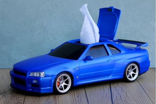 Wet Wipes Case SKYLINE BNR34 Blue