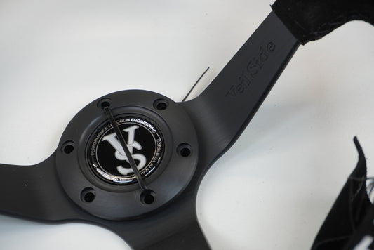 VeilSide DF-GT Steering Wheel - Black x White