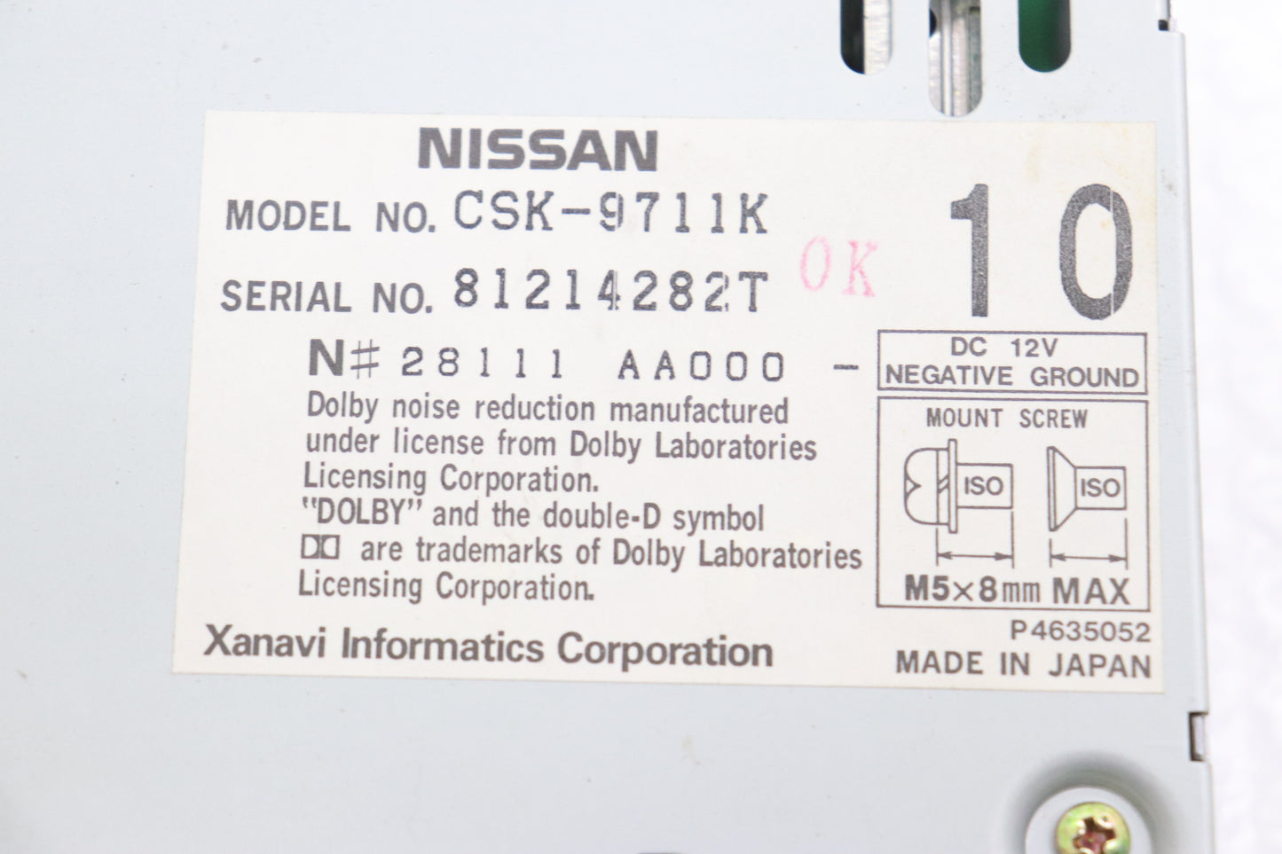 Used OEM Audio - BNR34