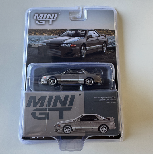 VeilSide MINI GT 1/64 Skyline GT-R R32 (Combat Grey)