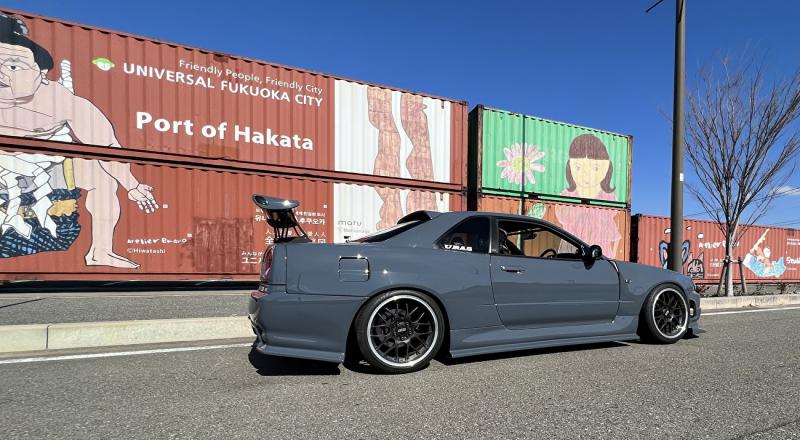 URAS Super Wide Aero System Body Kit 6pcs Full Kit - Skyline R34 2-Door