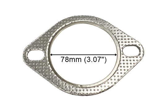 JURAN Muffler Gasket 76-80mm Oval
