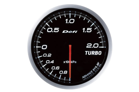 Defi Link Advance BF Turbo Gauge Boost Meter 60mm - White 2.0