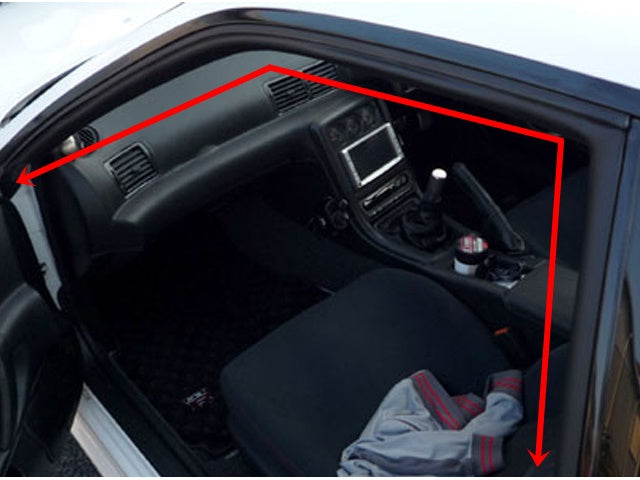 NISSAN Upper Window Weatherstrip LHS - R32 BNR32