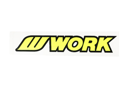 WORK Sticker Neon Yellow