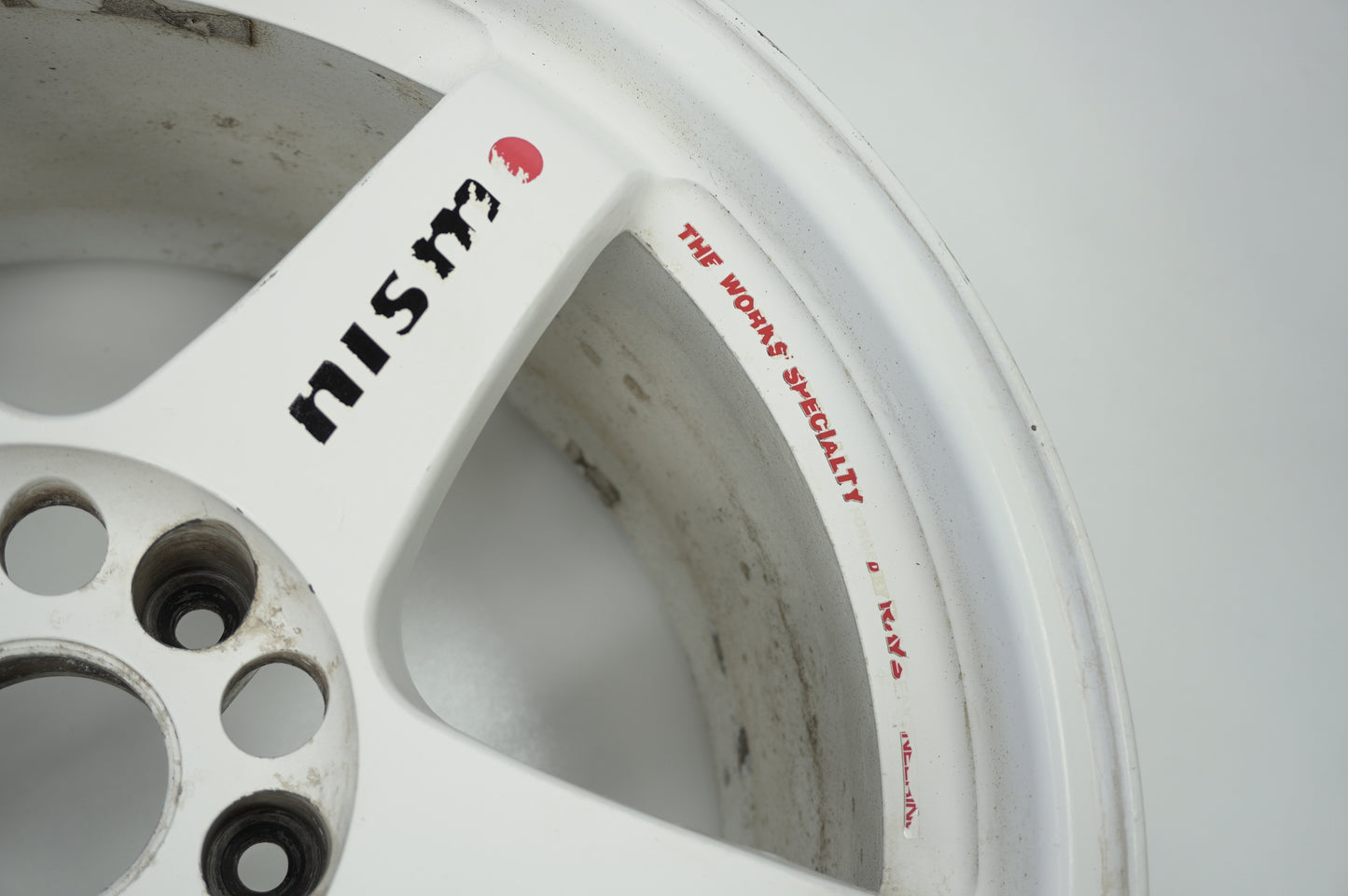 【USED】 RAYS NISMO LMGT4 White 4pcs Set 18x9.5J +12 5H 114.3