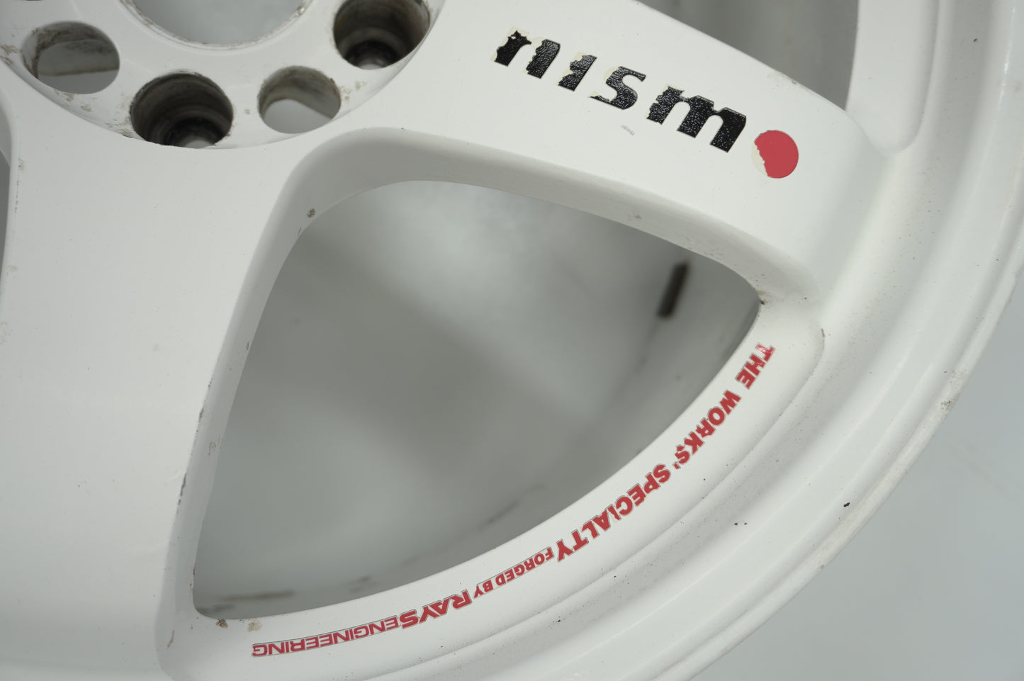 【USED】 RAYS NISMO LMGT4 White 4pcs Set 18x9.5J +12 5H 114.3