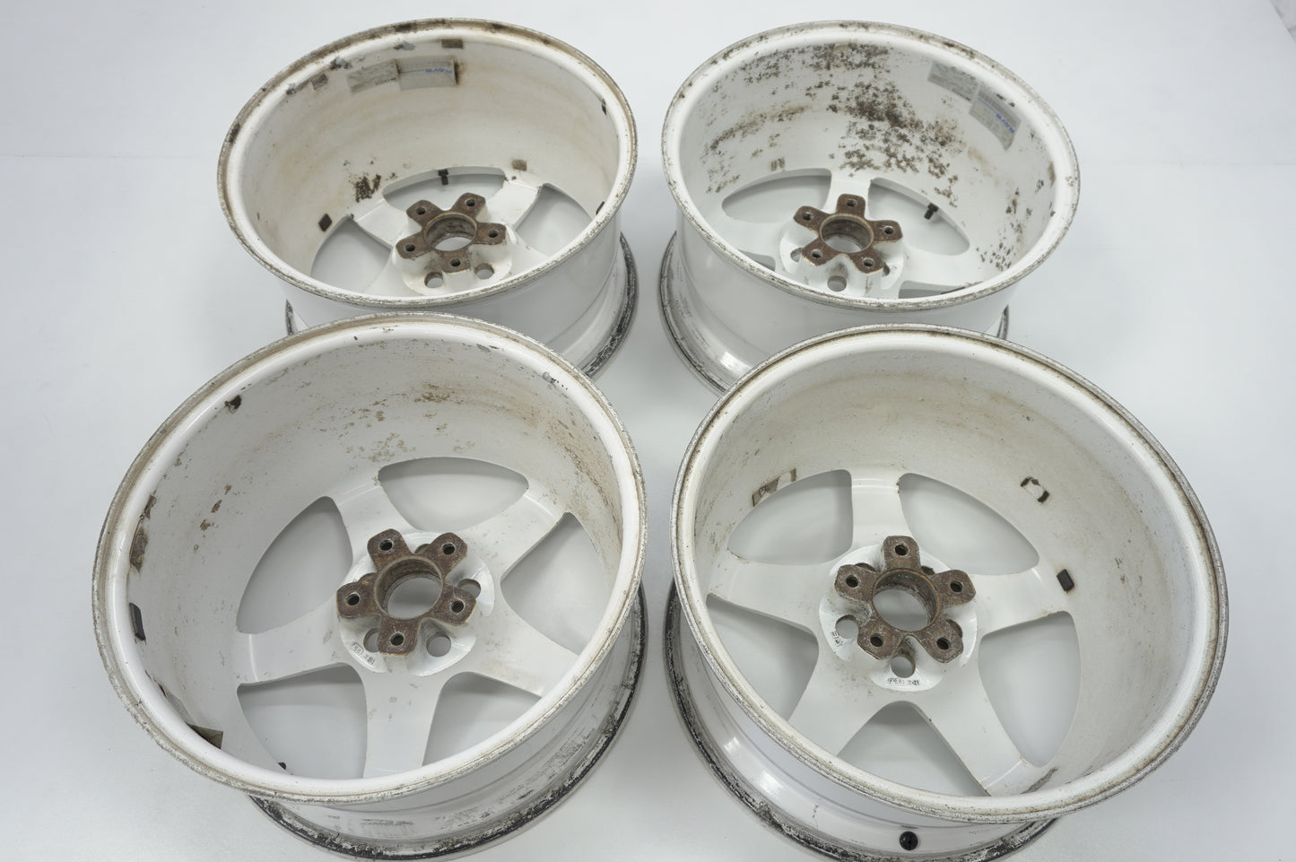 【USED】 RAYS NISMO LMGT4 White 4pcs Set 18x9.5J +12 5H 114.3