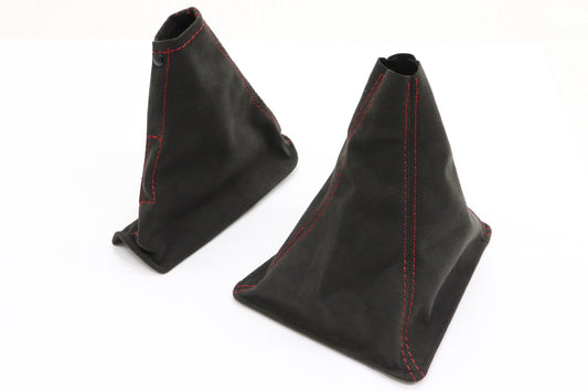 Mine's Shift Boot & Hand Brake Boot Red Stitch - BNR32