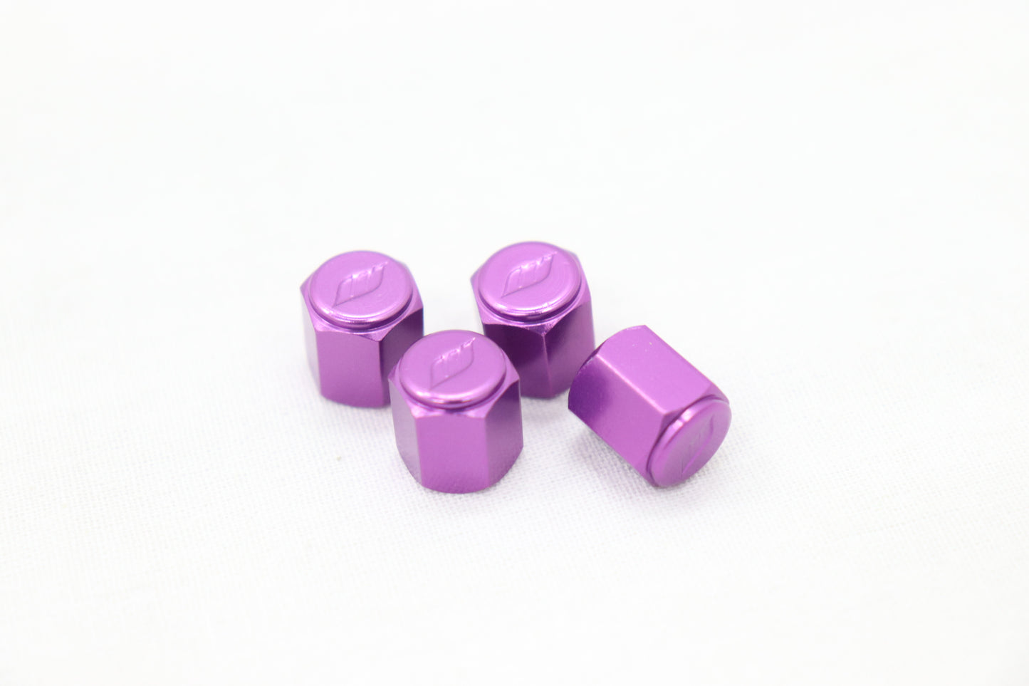 WORK Tyre Wheel Valve Stem Air Cap Cover 4pcs Purple