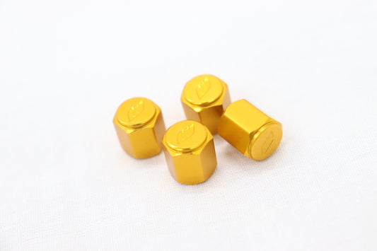 WORK Tyre Wheel Valve Stem Air Cap Cover 4pcs Orange