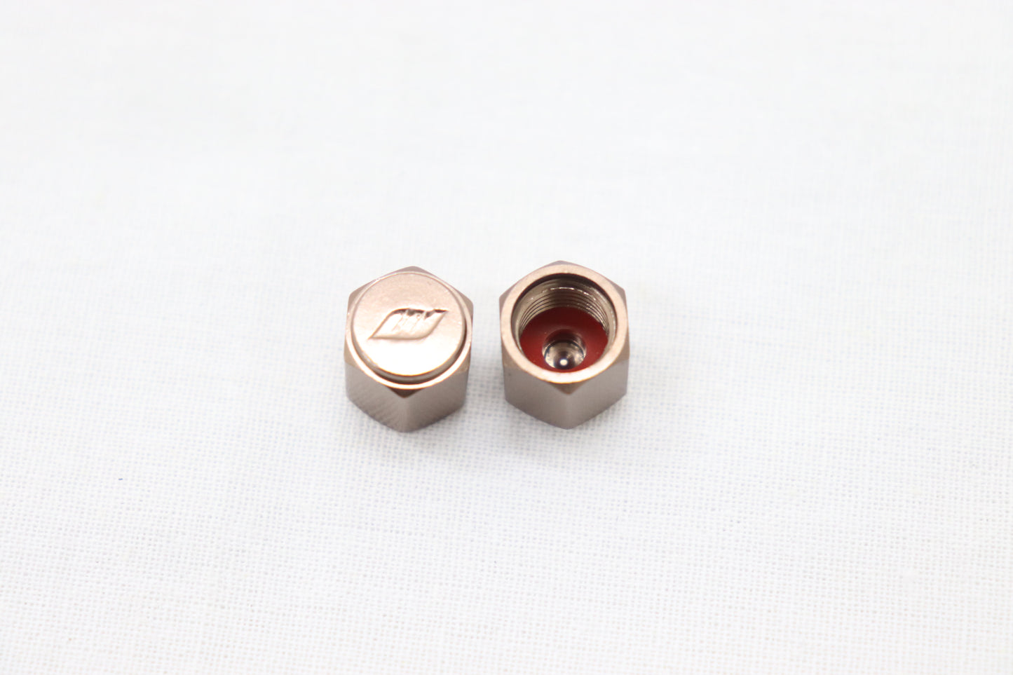 WORK Tyre Wheel Valve Stem Air Cap Cover 4pcs Brown