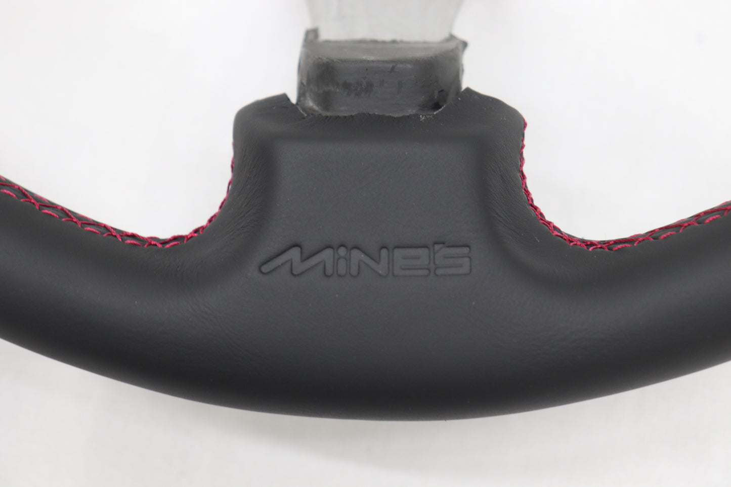 Mine's Leather Steering Wheel Type II Red Stitch - BNR34