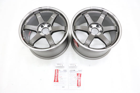 UN-USED RAYS Volk Racing TE37SL 18x10J+45 5H/PCD114.3 2pcs Set