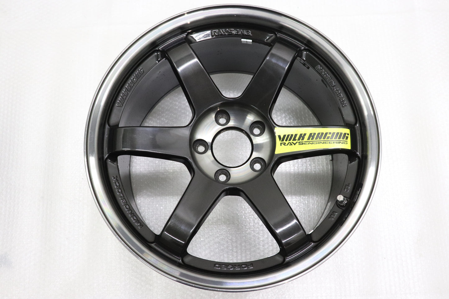 USED RAYS Volk Racing TE37SL 18x10J+45 5H/PCD114.3 2pcs Set
