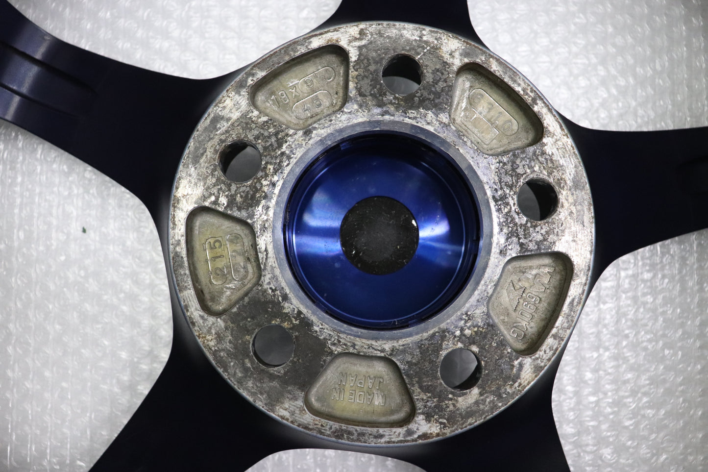 USED YOKOHAMA ADVAN Racing GT 18x9.5J+45 5H/PCD114.3 2pcs Set
