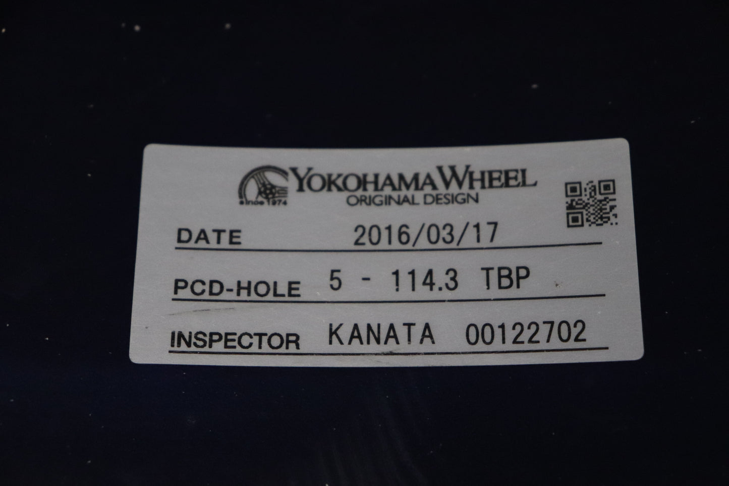 USED YOKOHAMA ADVAN Racing GT 18x9.5J+45 5H/PCD114.3 2pcs Set