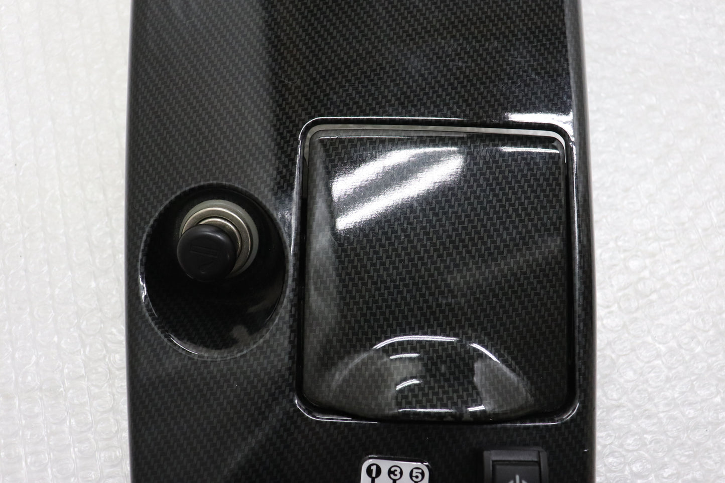 【USED】RALLIART Shift Panel Carbon Like - CT9A