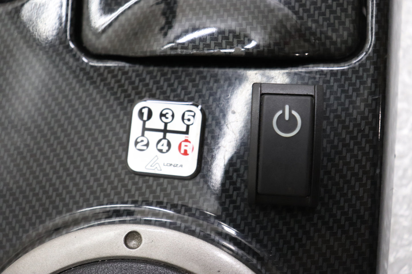 【USED】RALLIART Shift Panel Carbon Like - CT9A