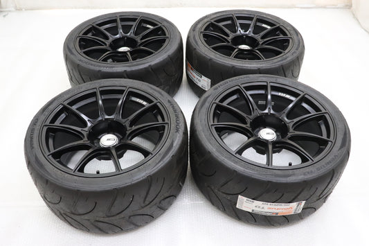 USED SPEED STAR SSR GTX01 18x10.5J+15 5H/PCD114.3 with New Tires 4pcs Set