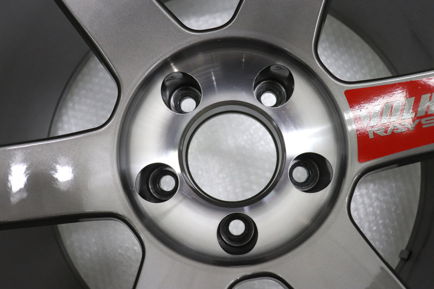 USED RAYS VR TE37SL 18x11J+18 5H/PCD114.3 4pcs Set