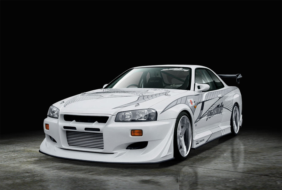 VeilSide R34 GT-R BNR34 VS-GT MODEL 3pcs Kit (FRP)