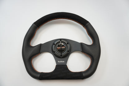 *LIMITED* VeilSide 2025 Model D-Type Steering Wheel with Orange Stitching