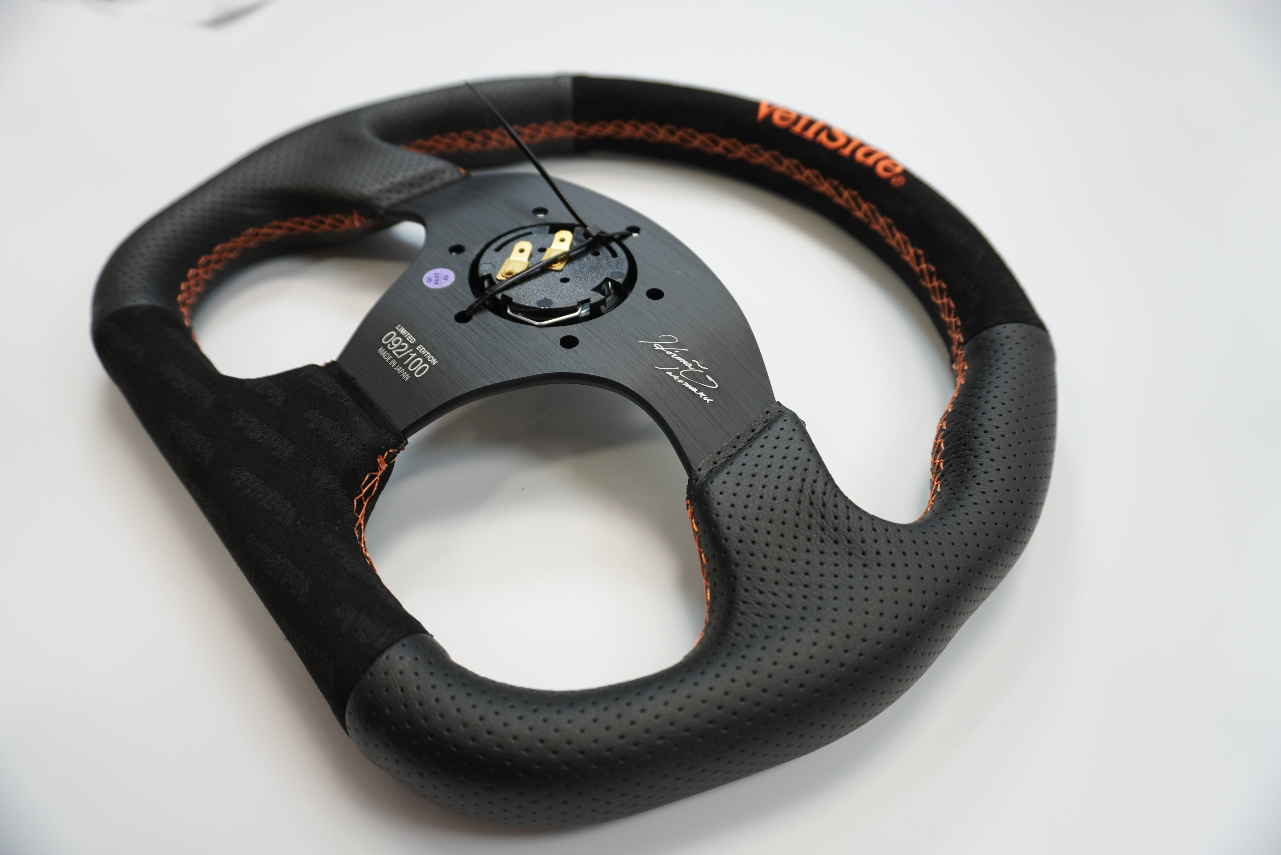 LIMITED* VeilSide 2025 Model D-Type Steering Wheel with Orange