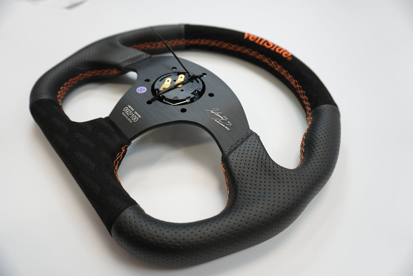 *LIMITED* VeilSide 2025 Model D-Type Steering Wheel with Orange Stitching