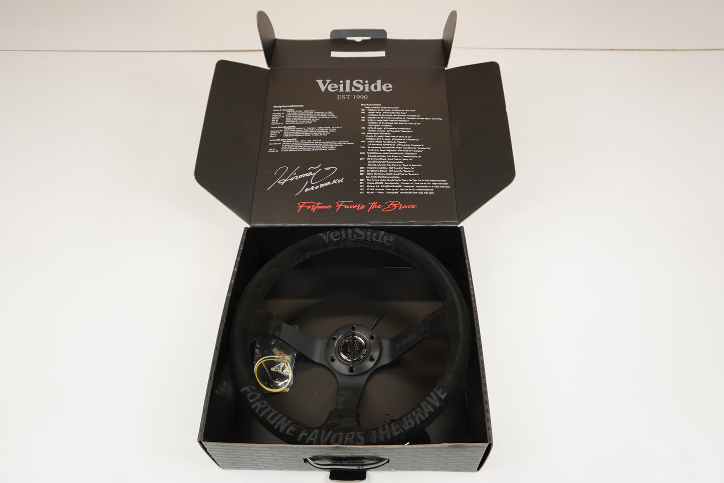 *LIMITED* VeilSide DF-GT Steering Wheel - Black x Black