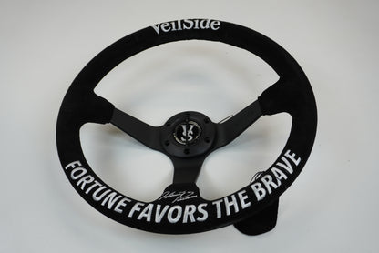 VeilSide DF-GT Steering Wheel - Black x White