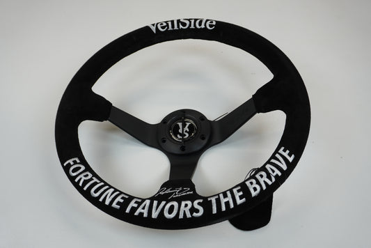 VeilSide DF-GT Steering Wheel - Black x White