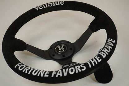 VeilSide DF-GT Steering Wheel - Black x White