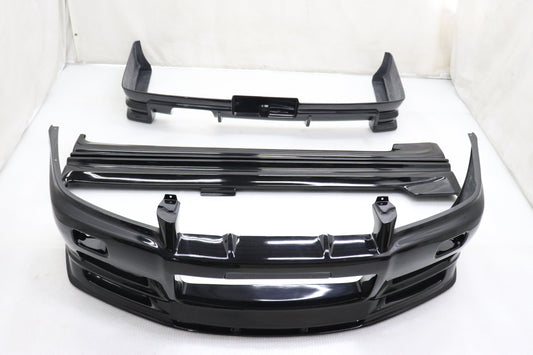 URAS Aero Type-R 3P Set with Hood Lip - Skyline R34 4 Door