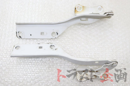 【USED】OEM Aluminum Bonnet (Hood) Hinges & Stays Set for BNR34 Skyline 25GT Turbo ER34 Early Model 2-Door