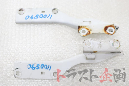 【USED】OEM Aluminum Bonnet (Hood) Hinges & Stays Set for BNR34 Skyline 25GT Turbo ER34 Early Model 2-Door