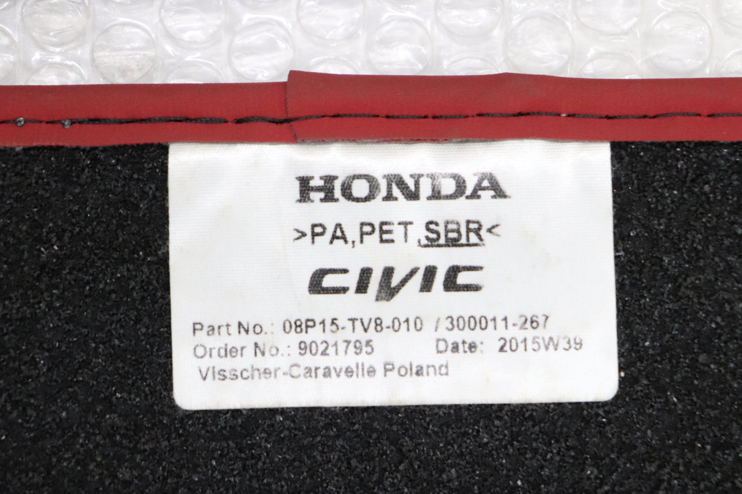 Used HONDA Floor Mat Civic Type-R FK2