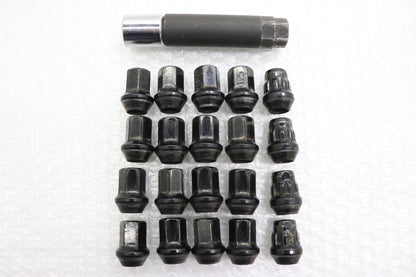 Used Rays Lock Nut Black 20pc Set 17HEX M12xP1.25