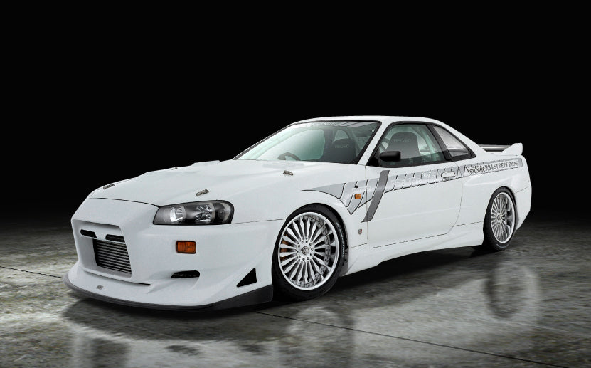 VeilSide R34 GT-R BNR34 STREET DRAG MODEL 3pcs Kit (FRP)