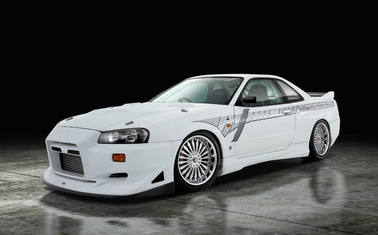 VeilSide R34 GT-R BNR34 STREET DRAG MODEL 3pcs Kit (FRP)