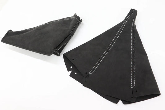 【OUTLET】Mine's Shift Boot & Hand Brake Boot Gray Stitch - Skyline GT-R BCNR33