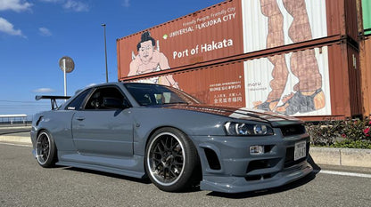URAS Super Wide Aero System Body Kit 6pcs Full Kit - Skyline R34 2-Door