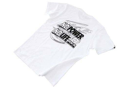 OUTLET/UN-USED HKS NO POWER NO LIFE T-Shirt White