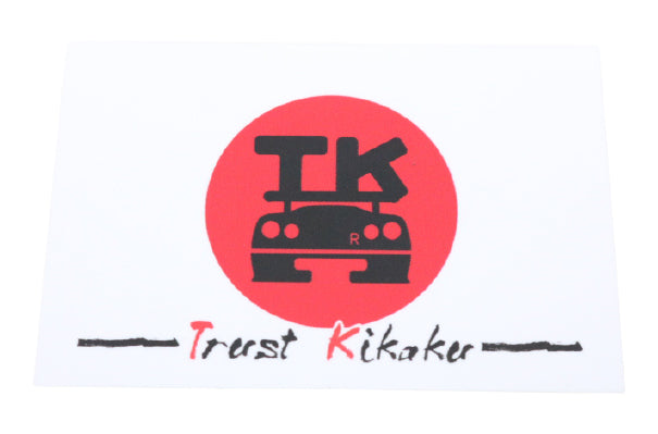 TRUST KIKAKU Rising Sun Flag Sticker Black Logo