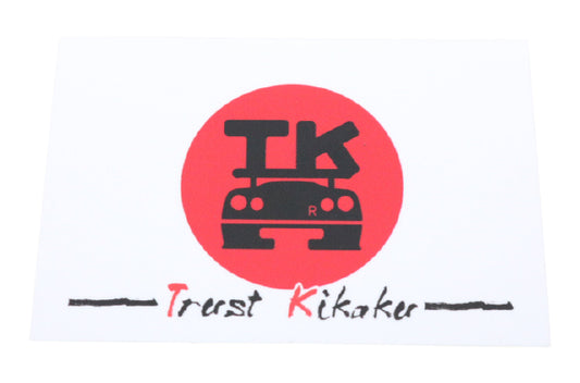 TRUST KIKAKU Rising Sun Flag Sticker Black Logo
