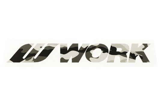 WORK Camouflage Cut-out Sticker (BLK)