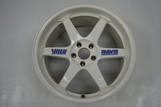 【USED】 RAYS VR TE37 White 19x9.5J+22 / 19x10.5J+22 - 4pcs Set