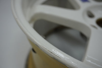 【USED】 RAYS VR TE37 White 19x9.5J+22 / 19x10.5J+22 - 4pcs Set