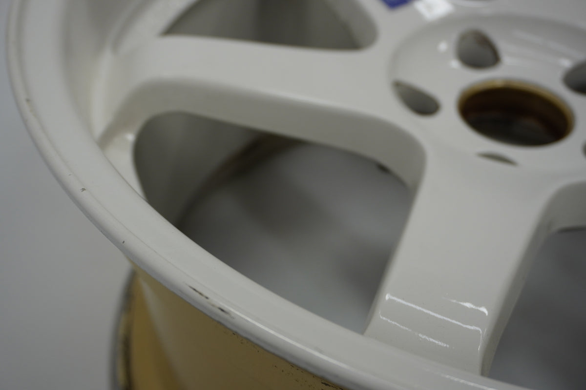 【USED】 RAYS VR TE37 White 19x9.5J+22 / 19x10.5J+22 - 4pcs Set